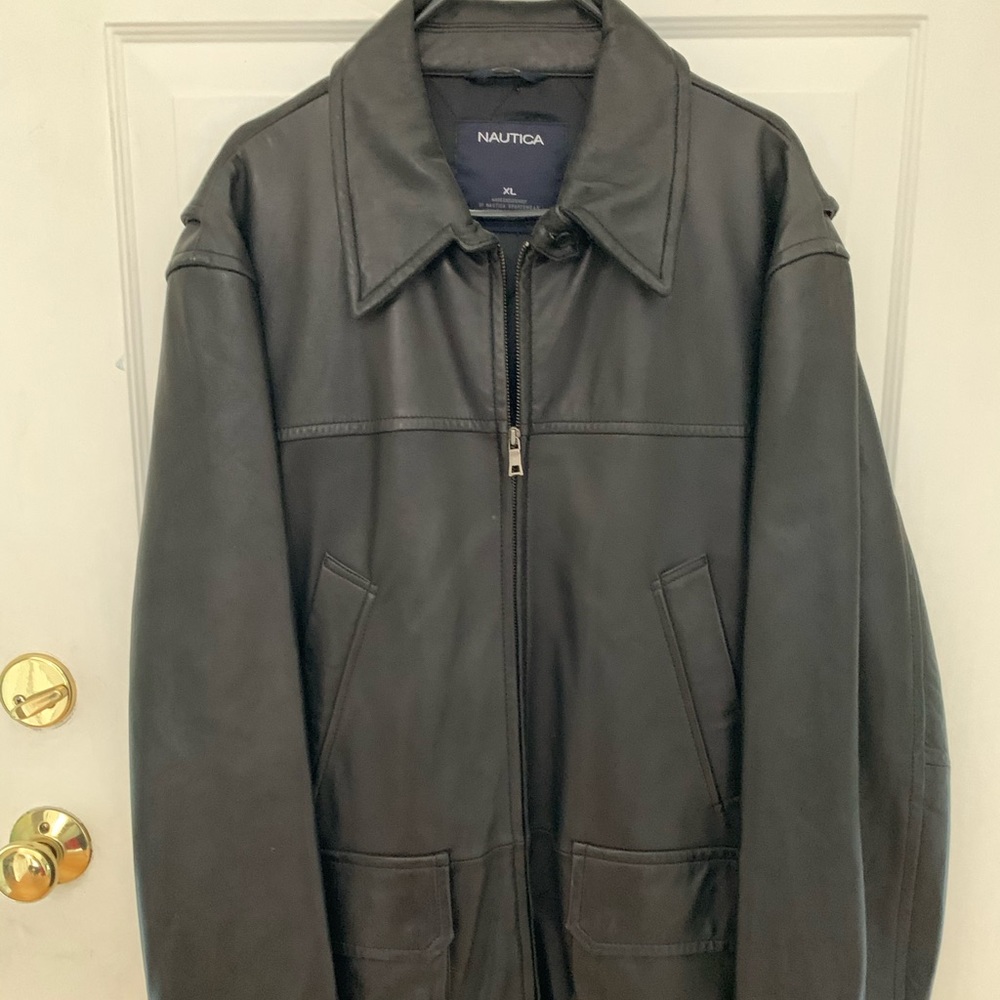 Nautica leather jacket